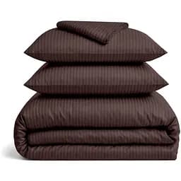 Комплект постільної білизни Cosas Walnut Євро сатин шоколад (StrSatin_26Walnut_El160-Walnut_200)