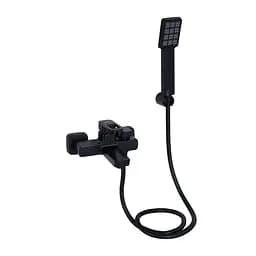 Смеситель для ванны Lidz Wawel 006 (c душевым гарнитуром) (k35) LDWAW006BLA45393 Black Черный матовый