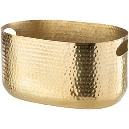 Відро для льоду J-line металеве овальне золоте (28816)