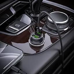 Зарядний - автомобільний адаптер HOCO Z37 Sharp speed 36W чорний - мініатюра 3
