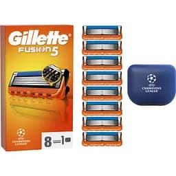 Змінні картриджі для гоління (леза) чоловічі Gillette Fusion5 8 шт.