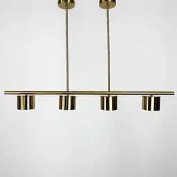 Удлиненная латунная люстра CLYDE с 4 спотами Line.F MJ 118/4 AB