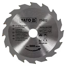 Диск пиляльний победітовий по дереву Yato 140х20х2.8х2мм (YT-6052)