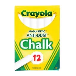 Крейда Crayola білі, 12 шт. (256236.048)