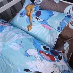 Наволочка MirSon Kids Time Ranforce Elite Stitchpop 60x60 см голубо-коричневая (2200011718613)