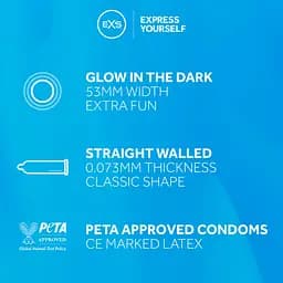 ПР. Презервативи 3 SZT EXS Glow EXS 12-EXSGlow 3; 81240002978 102801 - мініатюра 2