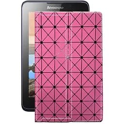 Чохол StatusCASE з екошкіри для планшету Lenovo Idea Pad A3500 Рожевий ромб