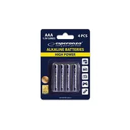 Батарейка Esperanza AAA LR03 Alkaline x 4 (EZB102)