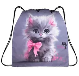 Мішок для змінного взуття для дівчинки з Котиком School Standard MSS-12