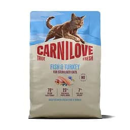 Беззерновий сухий корм Carnilove Carnilove True Fresh Fish & Turkey Sterilised для стерилізованих котів риба та індичка 2 кг