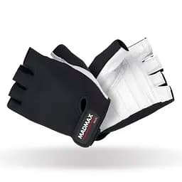 Рукавички для фітнесу MAD MAX Basic MFG 250, Black/White - XXL