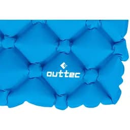 Надувний килимок Outtec 195х55х5см з подушкою соти голубий - мініатюра 6