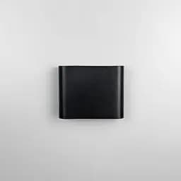 Чорний стіновий світильник із двостороннім світлом 11х9х3 см | Line F | Арт. W051/2 BK