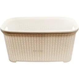 Кошик для  білизни Stars Plast прямокутний 35 л, 55х36х25 см бежевий (94131/беж)