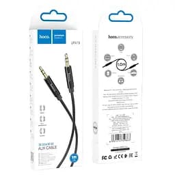 Кабель Hoco AUX UPA19 AUX audio cable L-1 м Чорний - мініатюра 2