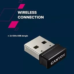 Клавіатура Canyon HKB-W03 Wireless UA Grey (CNS-HKBW03DG) - мініатюра 9