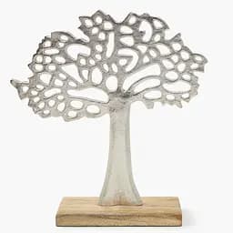Декор алюмінієвий MBM HOME Дерево на підставці срібний 230х90х270 мм (DH-ST-39 M SILVER)
