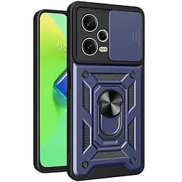 Чехол Ummi Camshield Serge Ring для Xiaomi Redmi Note 12 Pro+ 5G Синий / Navy