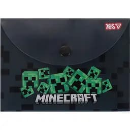 Папка-конверт Yes Minecraft Creepers B7 на кнопці (492347)