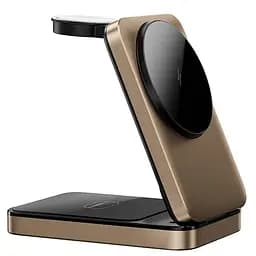 Бездротовий зарядний пристрій WIWU Wi-W038 Triple 3 in 1 wireless charger Gold