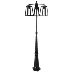 Уличный фонарь Brille высокий лофт GL-101 E-3 BK