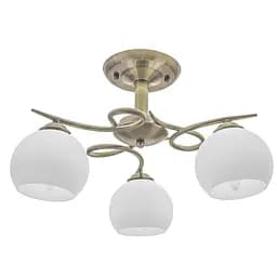 Люстра стельова Brille в спальню E27 60W AB (LK-568C/3)