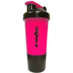 Шейкер IronFlex с пружинкой + контейнер 500 мл Pink/Black