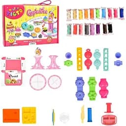 Детский набор для творчества Strateg «Мистер Тесто Cupcake» 41016, 37 предметов