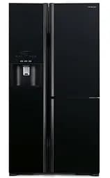 Холодильник Hitachi R-M700GP Side-by-Side льодогенератор Ш920xВ1775xГ765 584л A++ Чорний скло (R-M700GPUC2GBK)