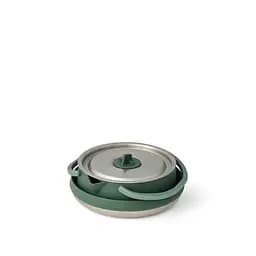 Чайник складаний Sea to Summit Detour Stainless Steel Collapsible Kettle w/Sack з чохлом, 1,6 L Сірий-Зелений - мініатюра 3