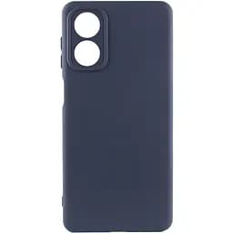 Чохол Silicone Cover Lakshmi Full Camera (A) для Oppo A17 Синій / Midnight Blue