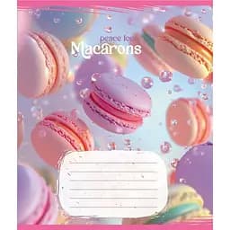 Тетрадь ученическая Макаруны 048-590197K-3 в клетку, 48 листов