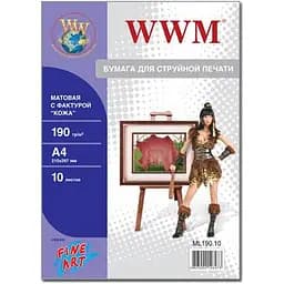Фотопапір WWM A4 Fine Art (ML190.10)
