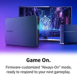 Зовнішній жорсткий диск 2.5" USB 2.0TB Toshiba Canvio Gaming Dark Grey (HDTX220EK3AA) - мініатюра 3