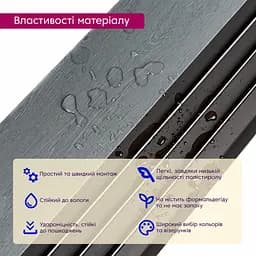 Рейка декоративна Wall Sticker PS 2900х160х11 мм Сіре дерево з чорним SW-00002149- - мініатюра 4