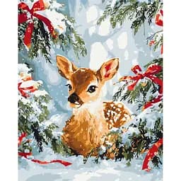 Картина за номерами на підрамнику Brushme Казка серед ялин