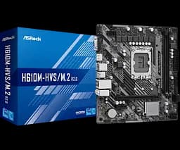 Mатеринська плата ASRock H610M-HVS/M.2 R2.0 LGA 1700 (H610M-HVS/M.2 R2.0) - мініатюра 4