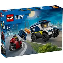 Конструктор LEGO City Поліцейський фургон для перевезення в'язнів 198 деталей (60479)
