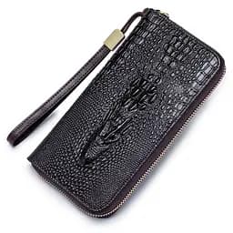 Кошелек логер кожаный с тиснением рептилия BULL 10х19.5х2.5 см acs0032229