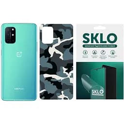 Захисна плівка SKLO Back тил Camo для OnePlus 6 Блакитний / Army Blue