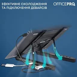 Підставка до ноутбука OfficePro LS320HUB Black (LS320HUB) - мініатюра 7