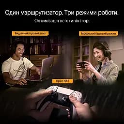 ASUS Маршрутизатор TUF-AX6000 4xGE LAN 1x2.5GE LAN 1x2.5GE WAN 1xUSB3.2 MU-MIMO OFDMA MESH gaming AURA RGB - мініатюра 9
