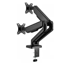 Кронштейн настольный для двух мониторов 17-32 дюйма OfficePro OPMA-412 Black - мініатюра 2