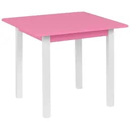 Дитячий столик Ігруша 60×60 см квадратний висота 52 см вага 7 кг рожевий