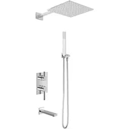 Душева система Kohlman Roxin 25 chrome + BOX прихованого монтажу KPL-QW211RQ25, Хром