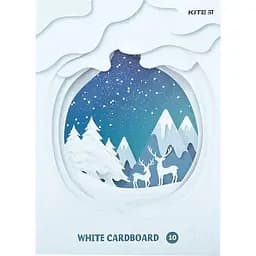 Картон белый Kite односторонний A4 10 листов (K21-1254)