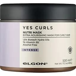 Маска для кучерявого волосся Elgon Yes Curls Nutri Mask живильна 500 мл
