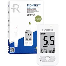Глюкометр Bionime Rightest GM 550 +10 тест смужок