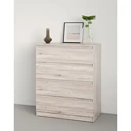 Комод в спальню MebelStar Нео 4Ш 80x43x98 см Аляска серый (MBS-1075)