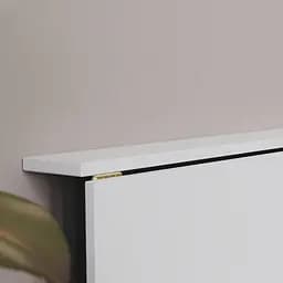 Стіл розкладний Моріс Ferrum-decor 750x1000x600 Чорний метал ДСП Біле 16 мм (FRD-104669) - мініатюра 4